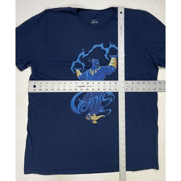 Disney Aladdin Genie Movie Graphic T-shirt Men XL Blue Short Sleeve - Picture 5 of 5